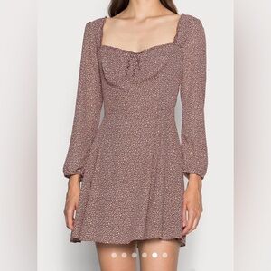 Abercrombie &‎ Fitch Women's Brown and Cream Mini Dress, Size XS/Tall